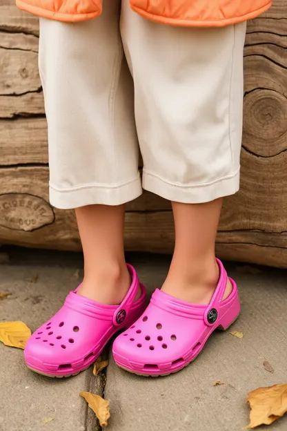 Las niñas jugando con zapatos de clog