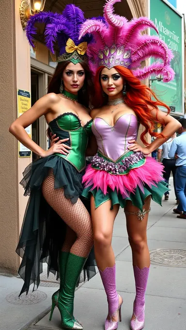 Las tetas de Mardi Gras traen alegría al festival