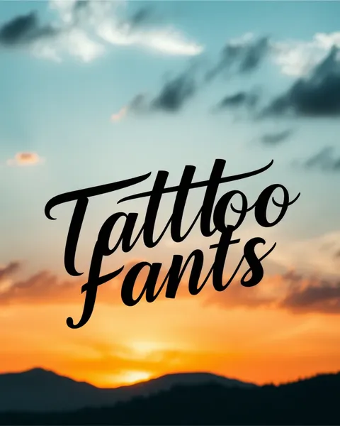 Letras de Tatuaje Elegante en Cursiva para Tatuajes Únicos