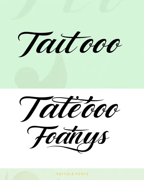 Letras de Tatuaje Personalizadas en Estilo Cursiva para Personalización