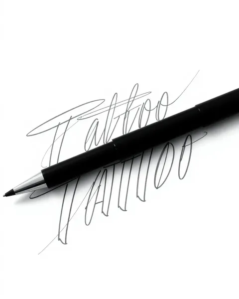 Letras de Tatuaje en Cursiva: Escritura Elegant para Arte Corporal Bonito