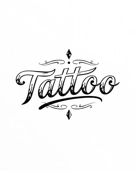 Letras de tipografía clásica de tatuaje