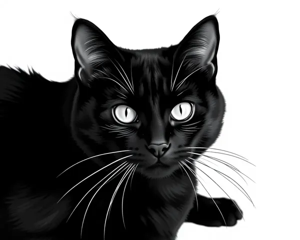 Libro de Colorear Imágenes de Gatos Negros para Colorear