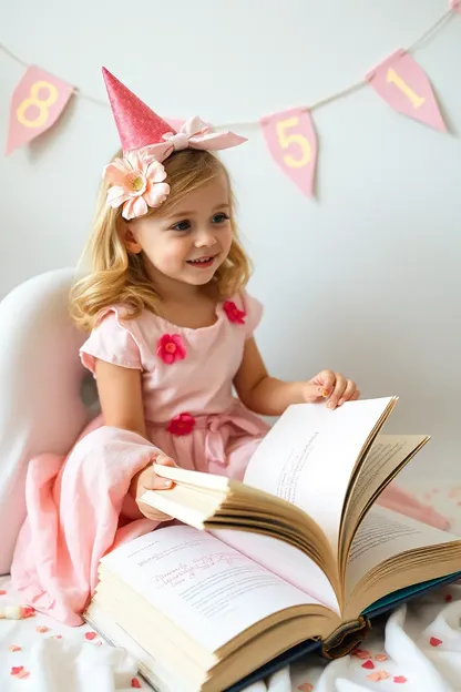 Libro de Sueños y Deseos de Niña de Cumpleaños