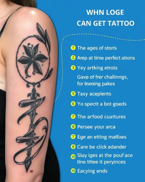 Limitaciones de edad para la tatuaje discutidas