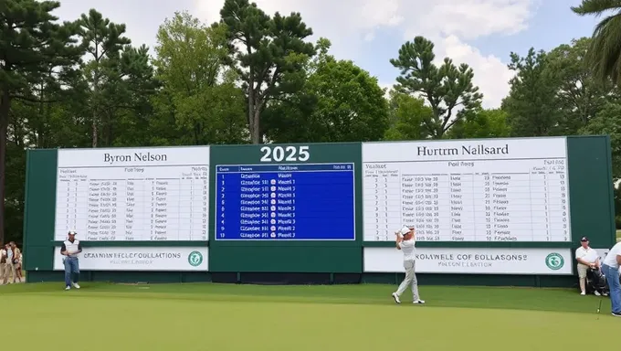 Lista de Jugadores Principales del Liderato de Byron Nelson 2025