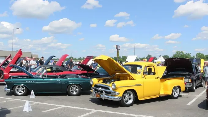 Lista de coches en el show de coches Goodguys en Columbus, Ohio, 2025