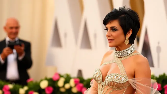 Llegada de Kris Jenner al Met Gala 2025: Brillante y luminosa