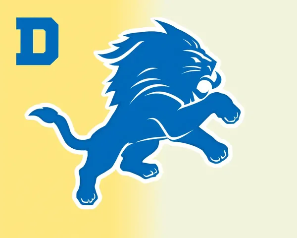 Logo PNG de los Leones de Detroit: diseño de logo del equipo de la NFL