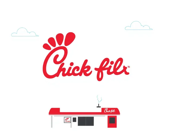 Logo de Chick-fil-A en formato PNG, diseño gráfico de icono