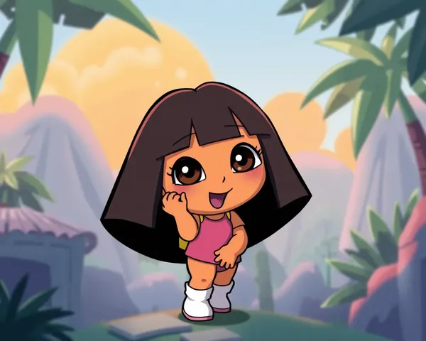 Logo de Dora de entretenimiento infantil en formato PNG