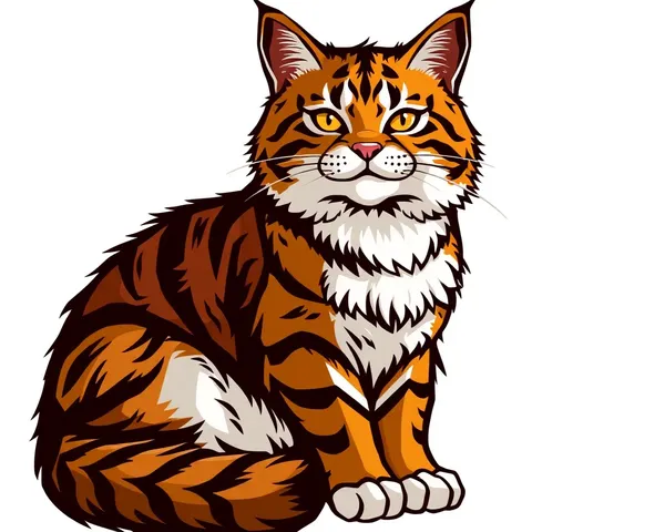 Logo de Kucing Oren Ilustrado PNG de Kartun Kucing