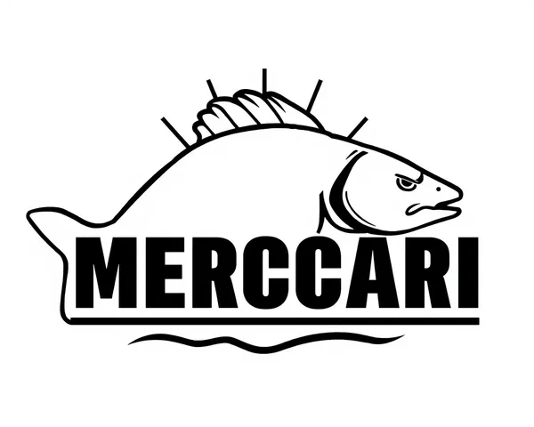 Logo de Mercari PNG transparente con fondo transparente