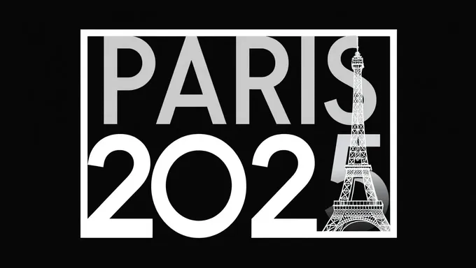 Logo de París 2025 con diseño único y blanco