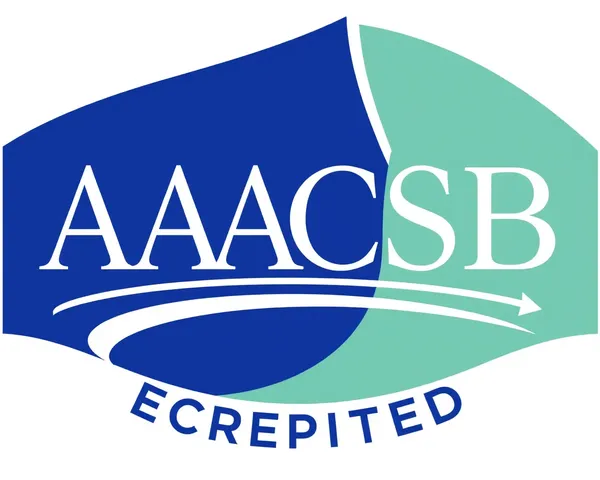 Logo de acreditación de AACSB en formato de icono de vector PNG