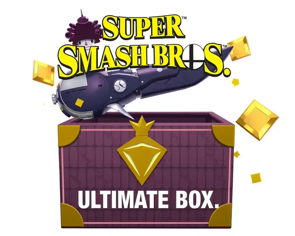 Logo de caja de Super Smash Bros Ultimate en formato PNG