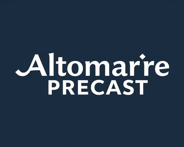 Logo de diseño de PNG de Altomare Precast