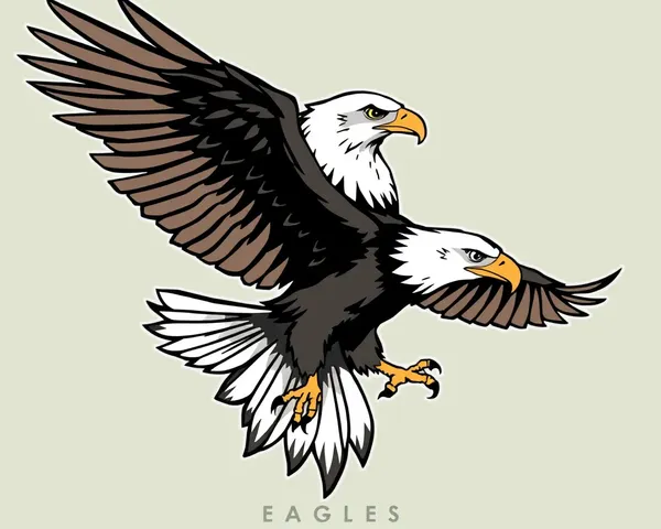 Logo de equipo de fútbol americano Eagles PNG vector