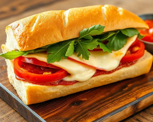 Logo de italiano de sandwich de hoagie en formato PNG