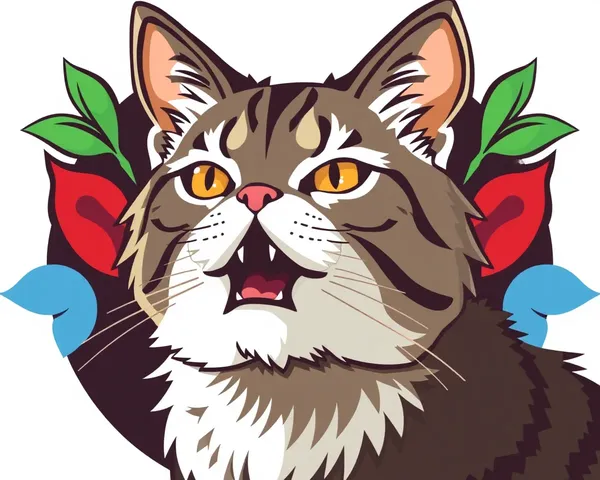 Logo de kucing PNG de diseño de kucing oren