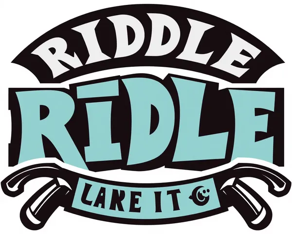 Logo de riddle en sistema de identidad gráfica PNG