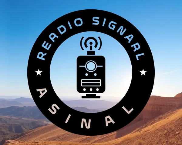 Logo de señal de radio en formato de icono gráfico PNG