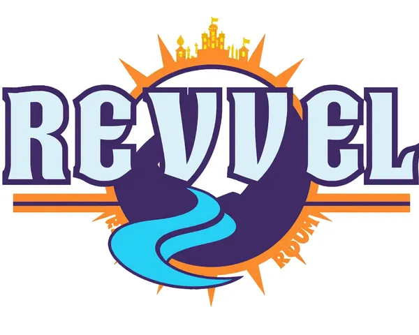 Logo del salón Revel en diseño PNG