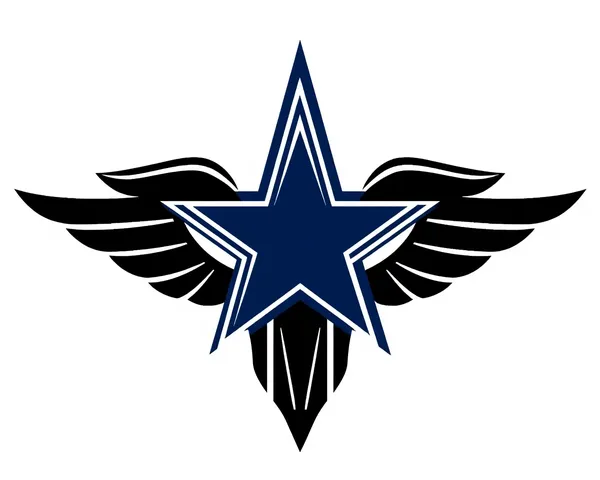 Logo png de los cowboys de dallas con fondo transparente