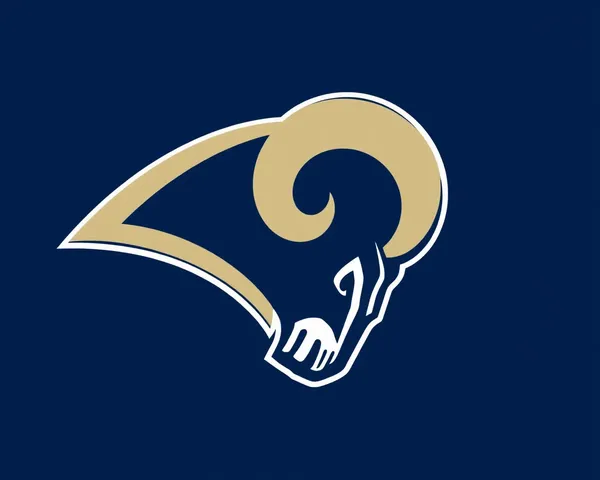 Logo png de los rams y diseño gráfico