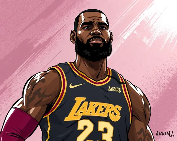 Logotipo animado de baloncesto de superestrella PNG de LeBron