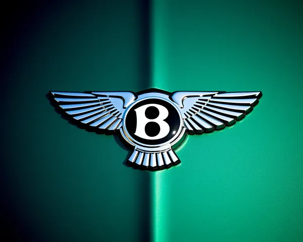 Logotipo de Bentley en imagen PNG de chrome aparece