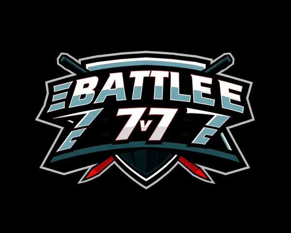 Logotipo de batalla 7v7 personalizado en formato PNG