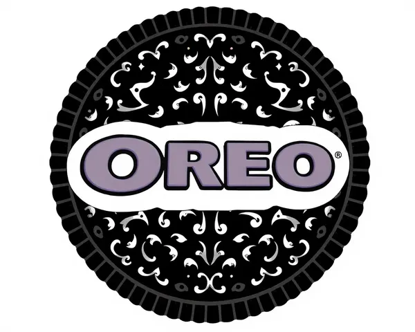 Logotipo de diseño de Oreo en gráficos vectoriales necesarios