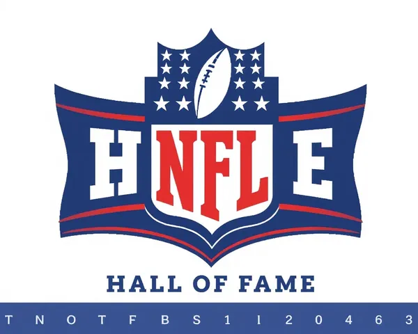 Logotipo de diseño de PNG del Salón de la Fama de la NFL