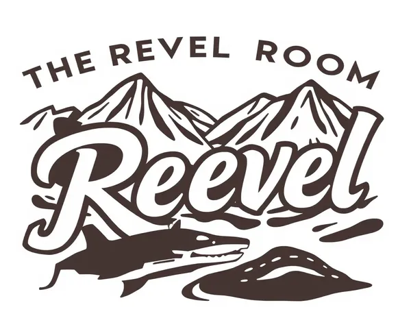 Logotipo de la habitación Revel en formato de archivo PNG