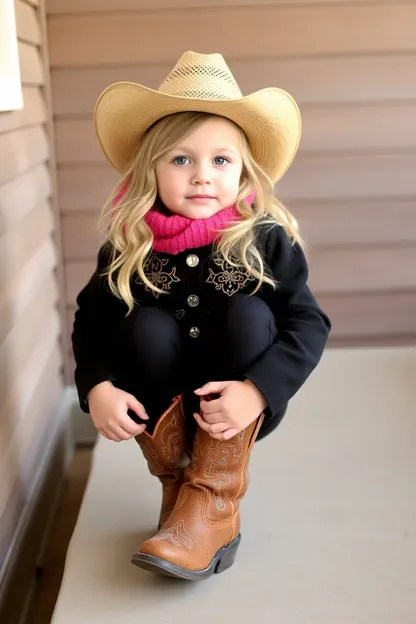 Los botas de cowboy de la niña son su identidad