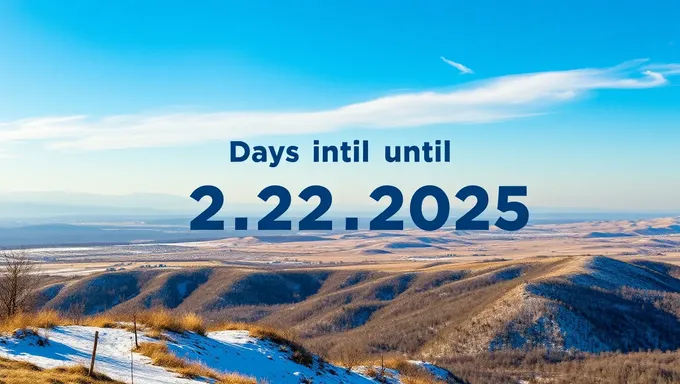 Los días hasta el 22/02/2025 se cuentan hacia abajo