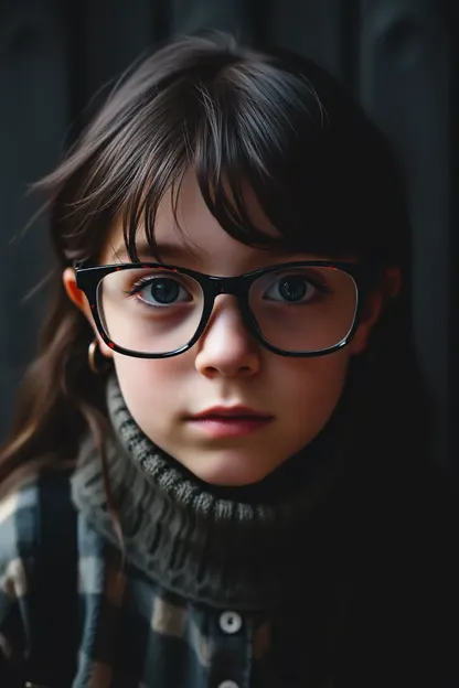 Los extraños modales de la niña de gafas