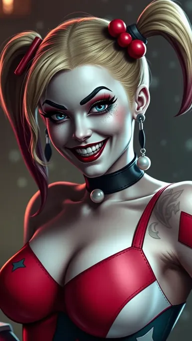 Los pechos de Harley Quinn son una fuente de comedia y drama