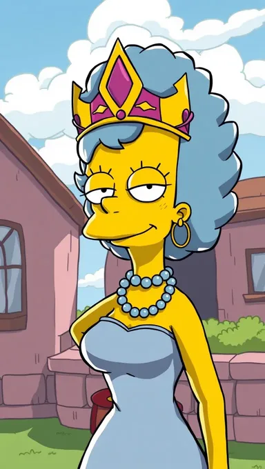 Los pechos de Marge Simpson llaman la atención en todas partes siempre