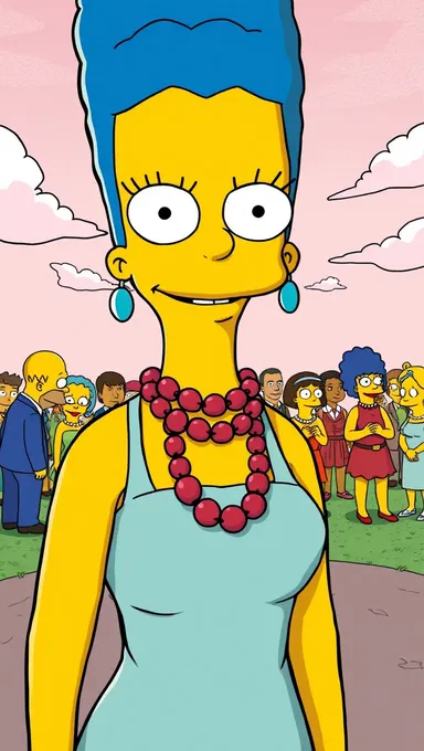 Los pechos de Marge Simpson son el tema de conversación en la ciudad