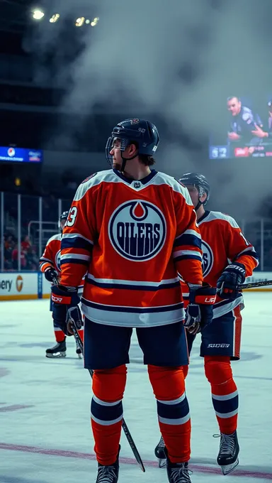 Los pechos de los Oilers de Edmonton se unen en frenesí de hockey