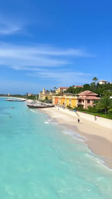 Los pechos en la playa, una vista audaz y hermosa