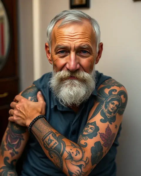 Los tatuajes de los abuelos son una tradición familiar