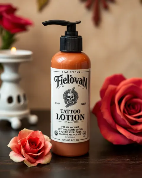 Lotion de tatuaje para suavizar y hidratar la piel