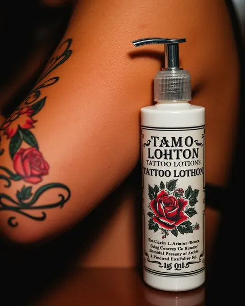 Lotion de tatuaje para una experiencia suave y reconfortante