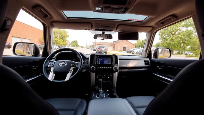 Lujos y estilo interior del Land Cruiser de Toyota 2025