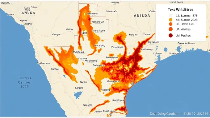 Mapa de Incendios Forestales de Texas 2025 Resumen