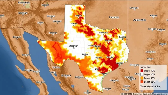 Mapa de Incendios en Texas 2025: Áreas de Preocupación