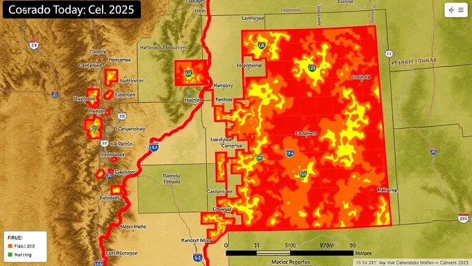 Mapa de incendios en Colorado hoy 2025